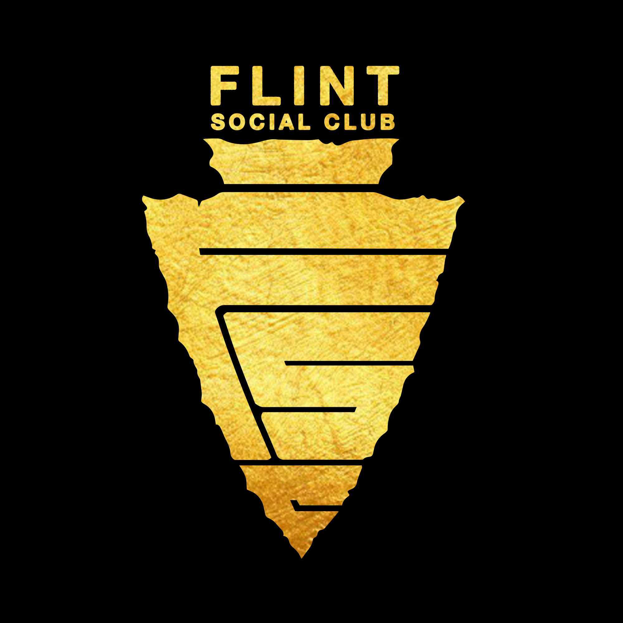 FlintSocialClub-Gold_leaf-SocialMedia_jaggedTXT1